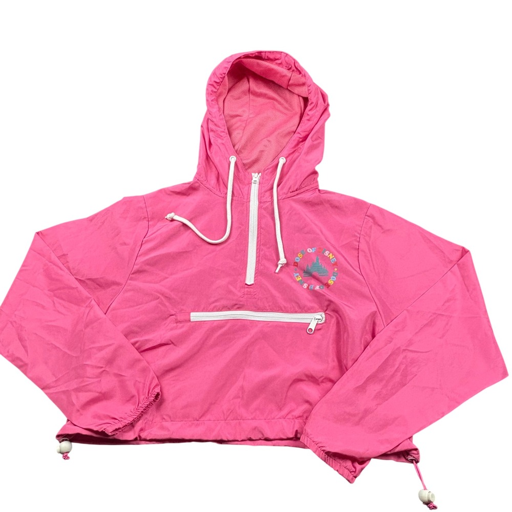 Disney‎ Parks Dose of Disney Pink Pullover Windbreaker Kids Size S/CH